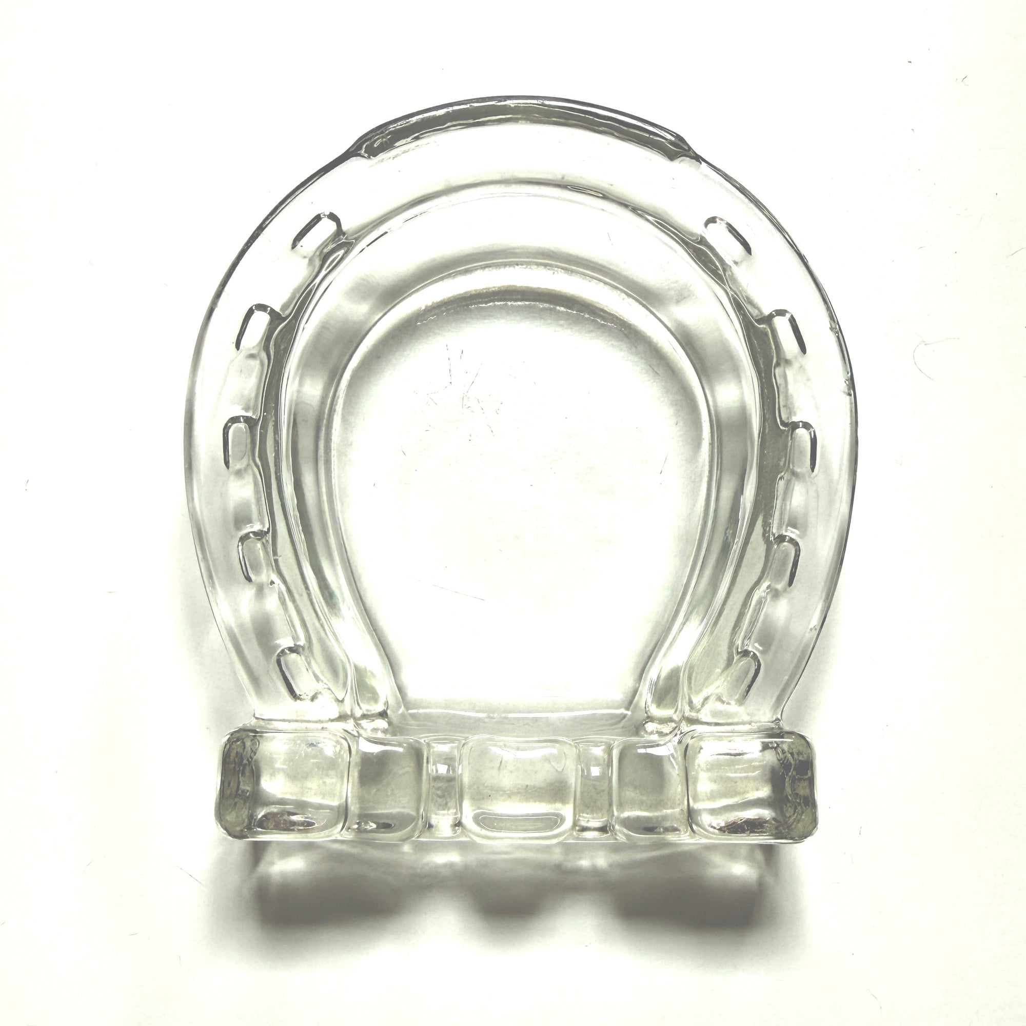 Vintage Glass *Horseshoe* Ashtray